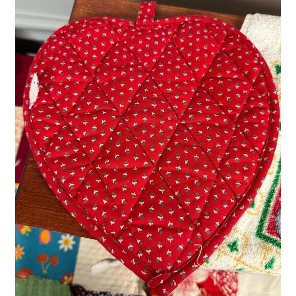 Vintage Namco Holiday Geese Potholder and Vintage R.A Briggs Holiday Tea Towel - Picture 3 of 10